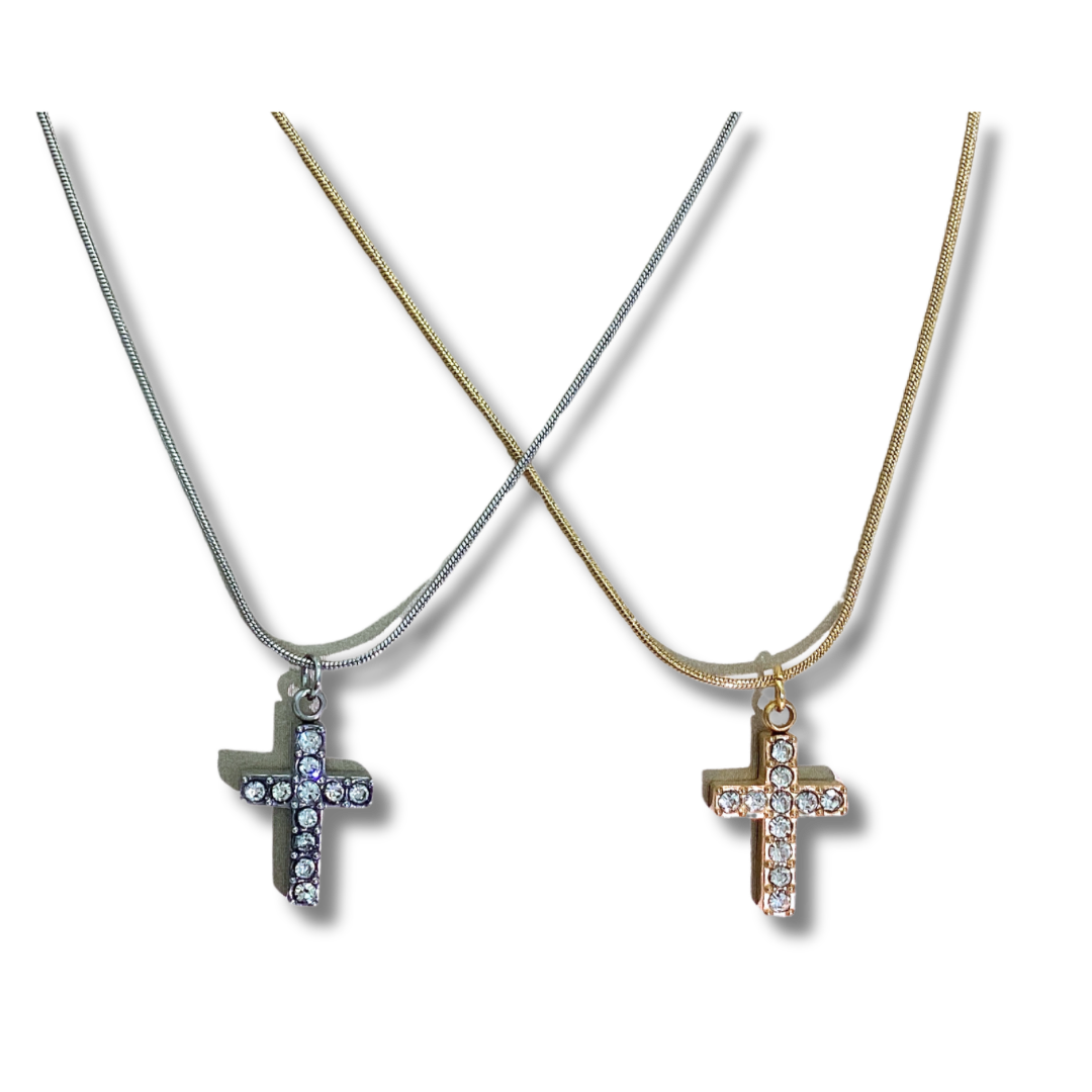 Celestial cross necklace