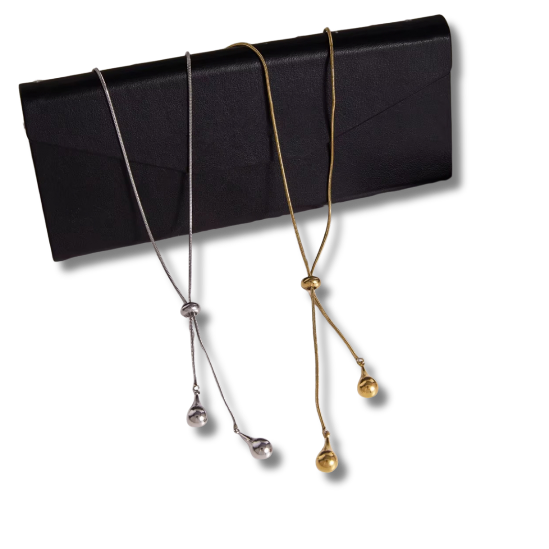 Tie “Y” necklace