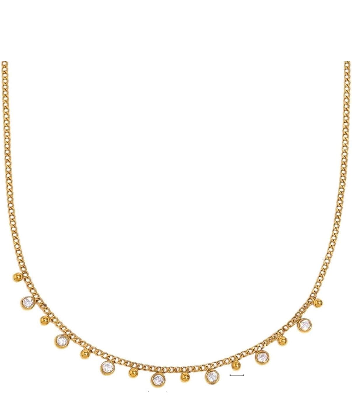 sparkly drop necklace