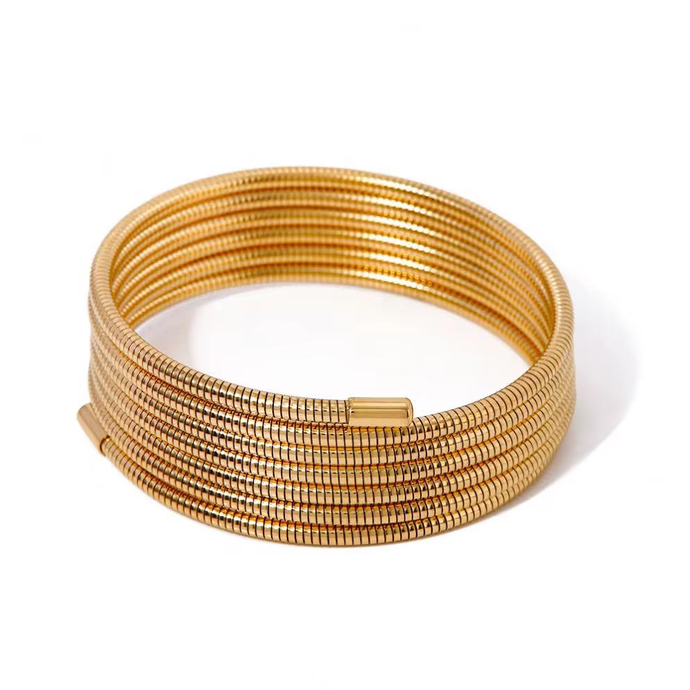 Golden wrap bracelet