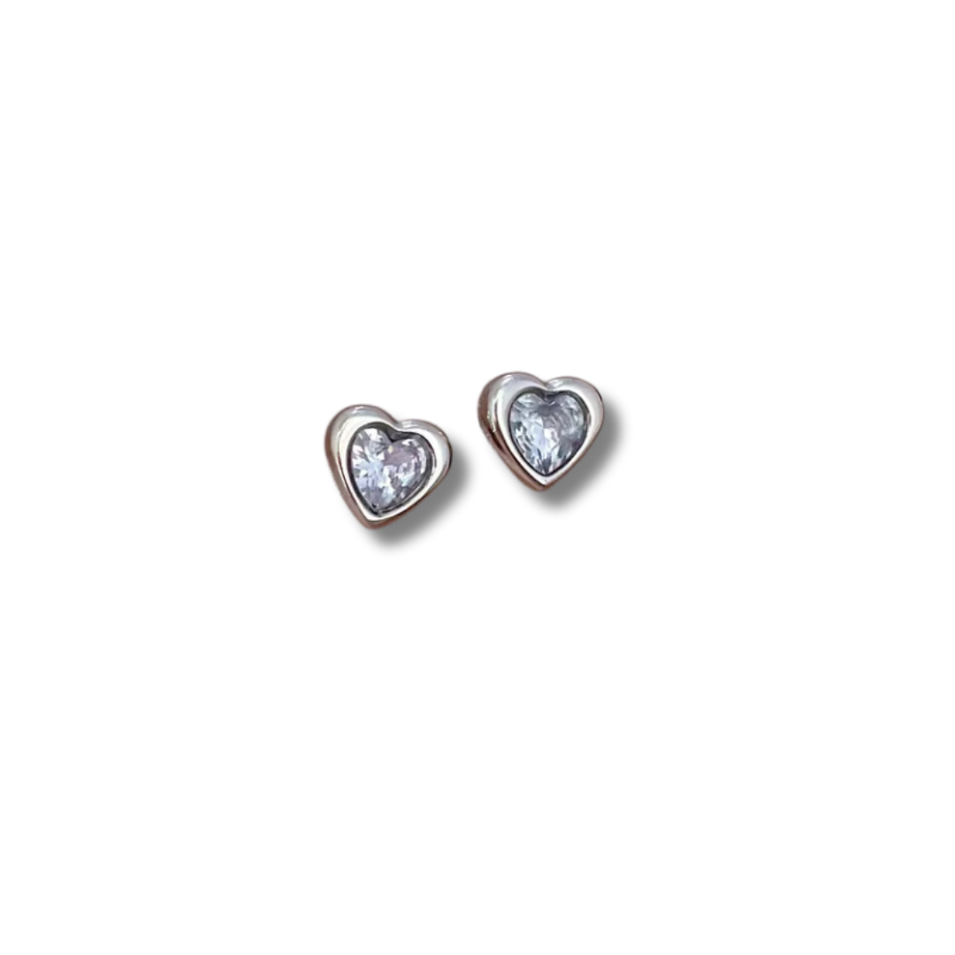 Crystal kiss studs