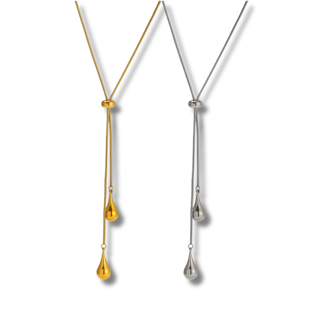 Tie “Y” necklace