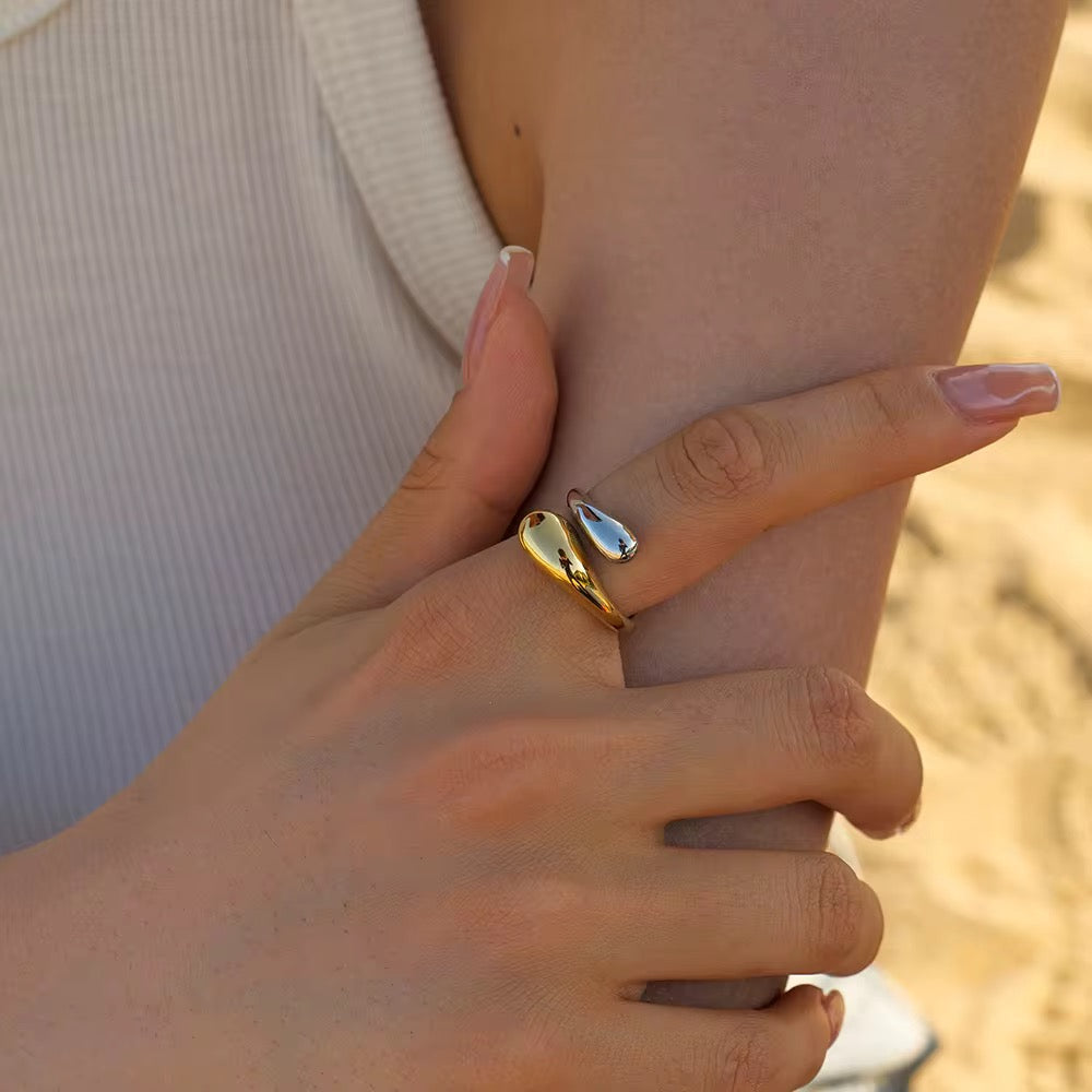 Antalya two tone adjustable ring