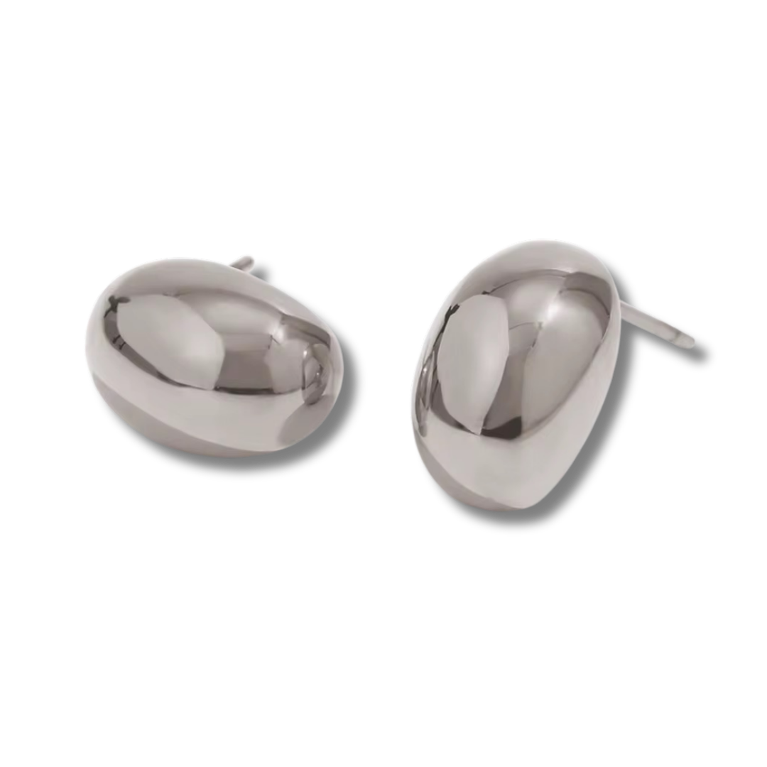 Mini drop gold earrings