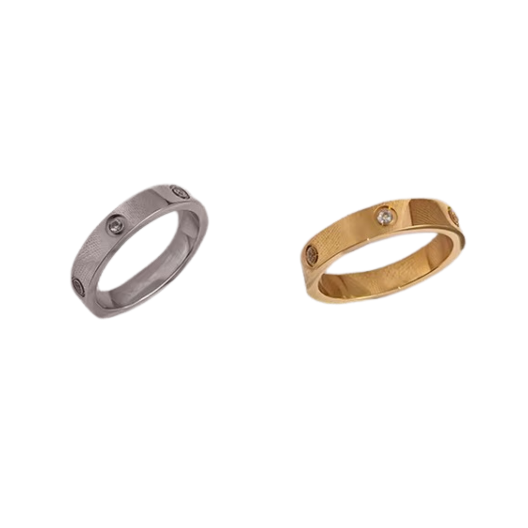Cart Dupe thin small ring with zirconias