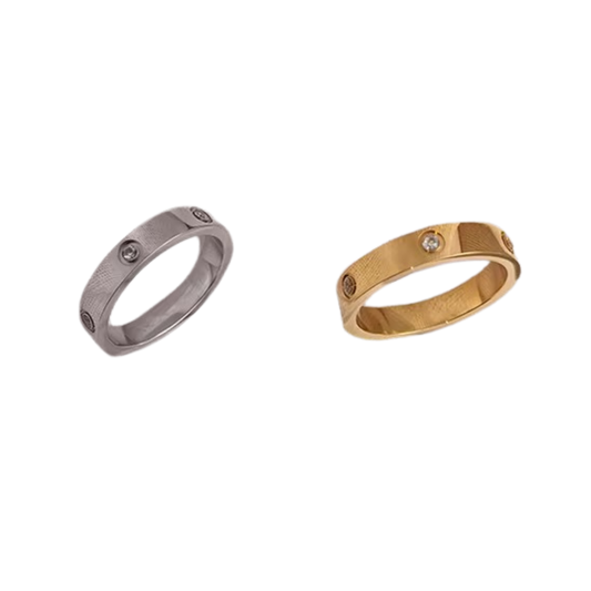 Cart Dupe thin small ring with zirconias
