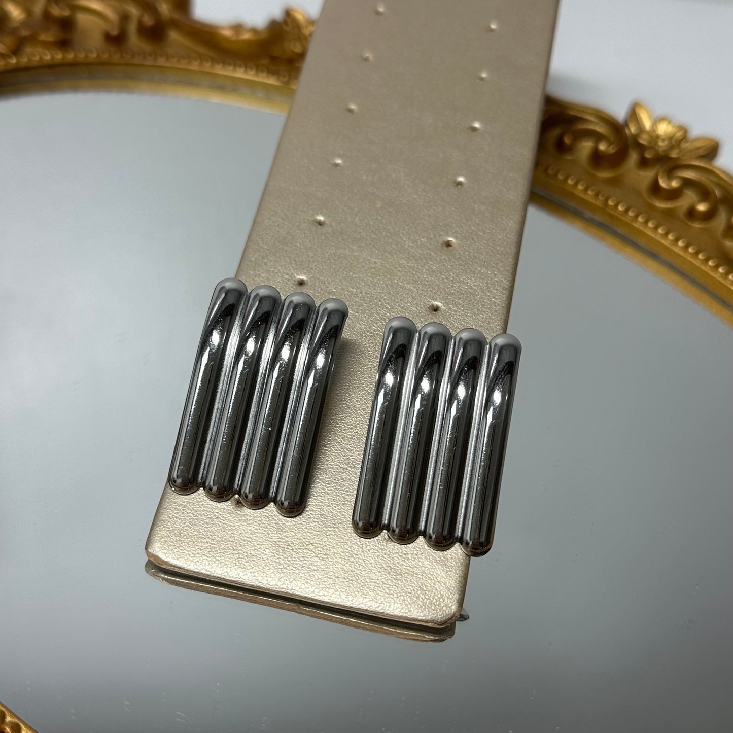 Line statement earrings
