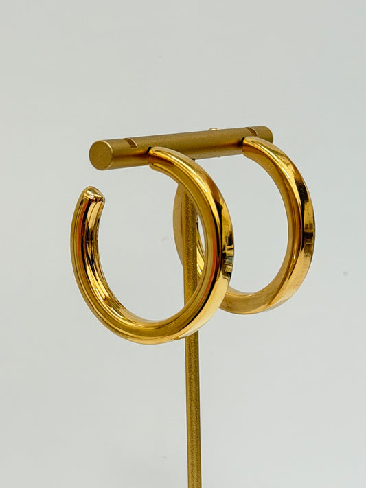 large thick hoop earrings