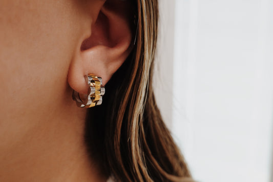 Presidential bi-color mini hoops