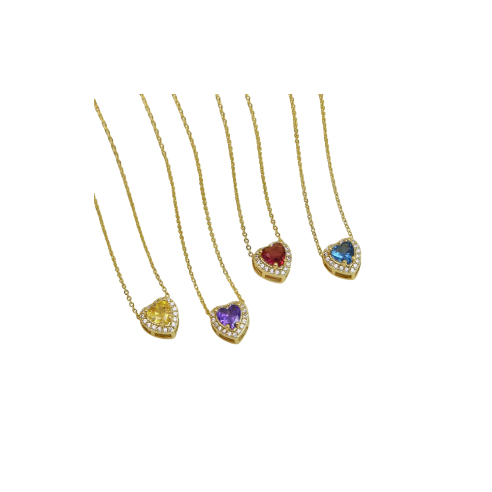 Gold Birthstone necklace