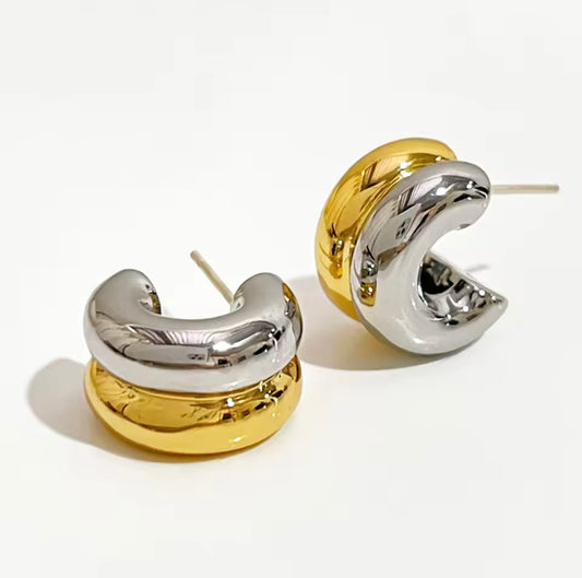 Chunky Double Earrings