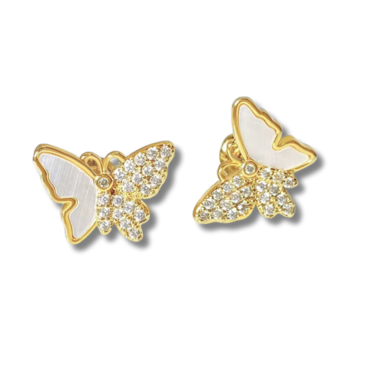 Bella butterfly studs