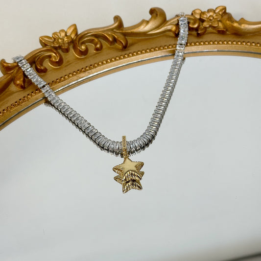 Star bicolor necklace