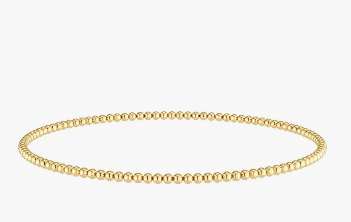 gold bead bracelet
