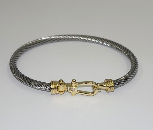 silver rope bracelet