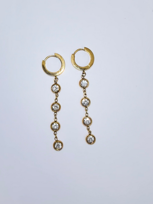 sparkly dangle earring