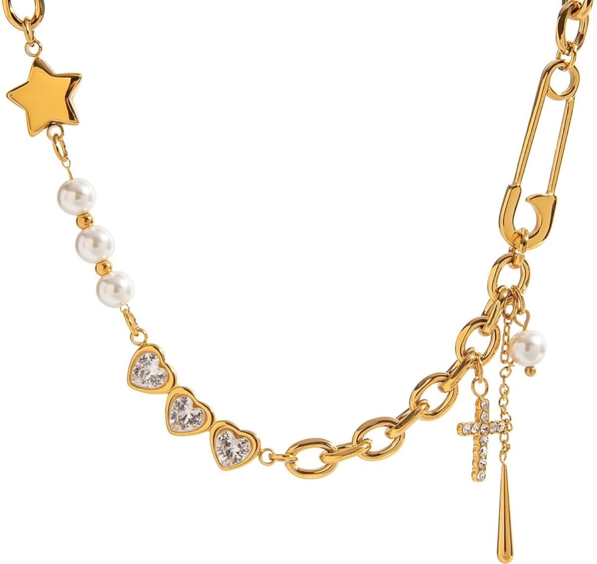 cross charm necklace