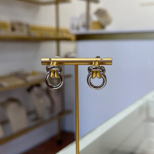 Sedona two tone earrings