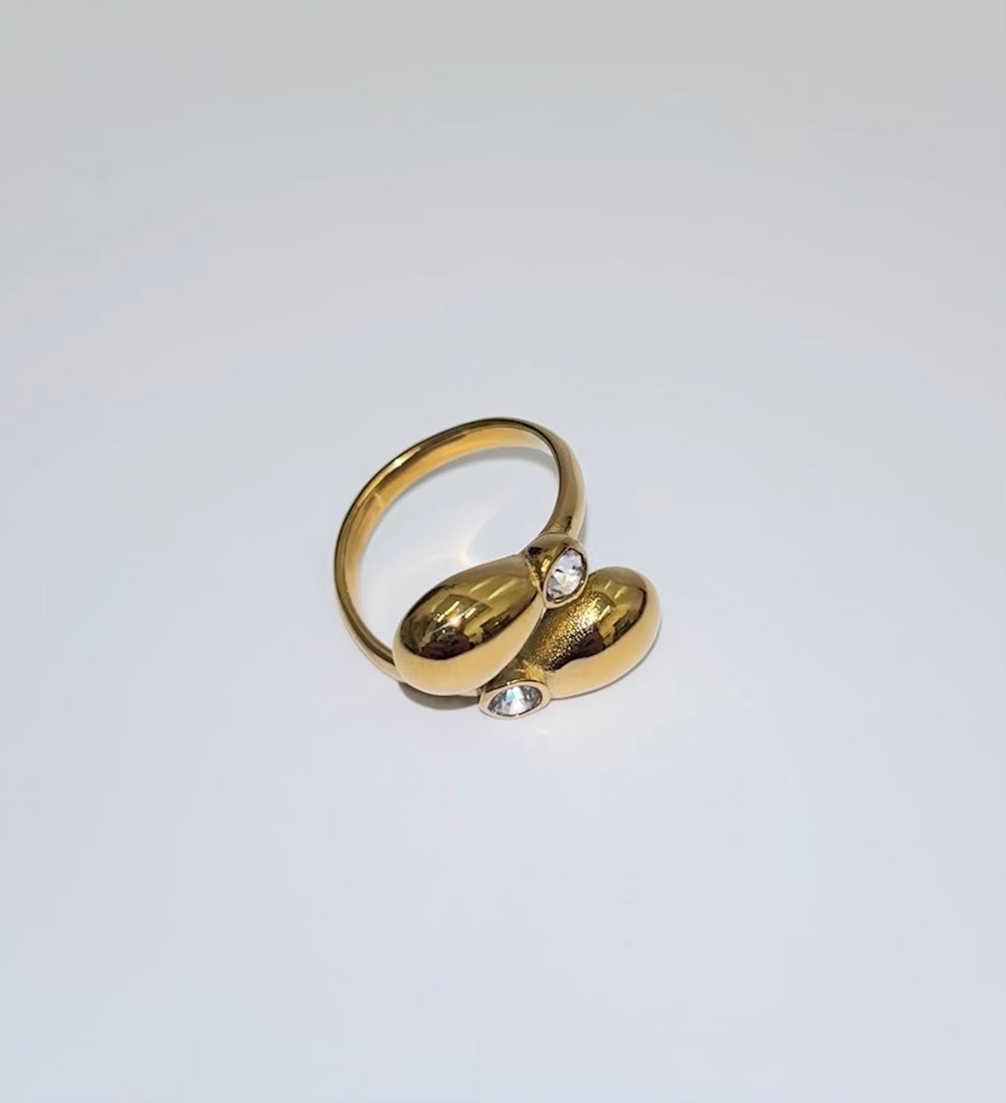 sparkle drop  ring