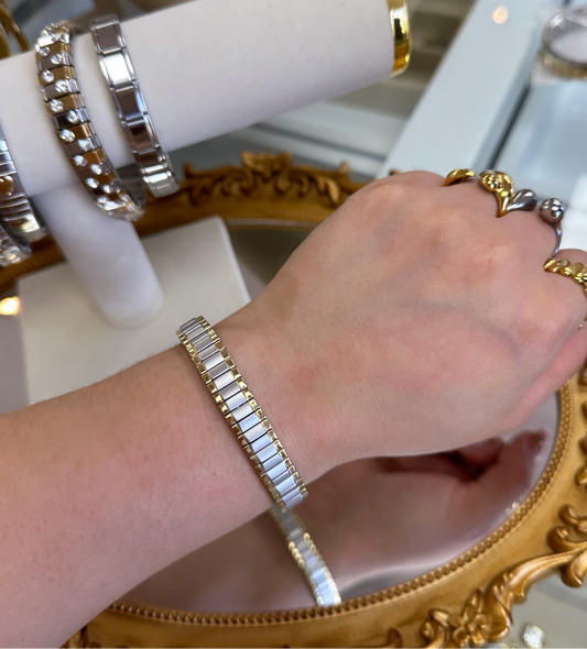 Cindy two tone Matte Bracelet