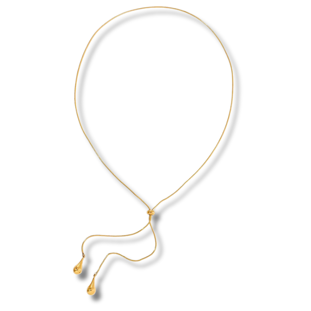 Tie “Y” necklace