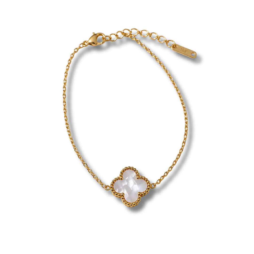 Ivory clover bracelet