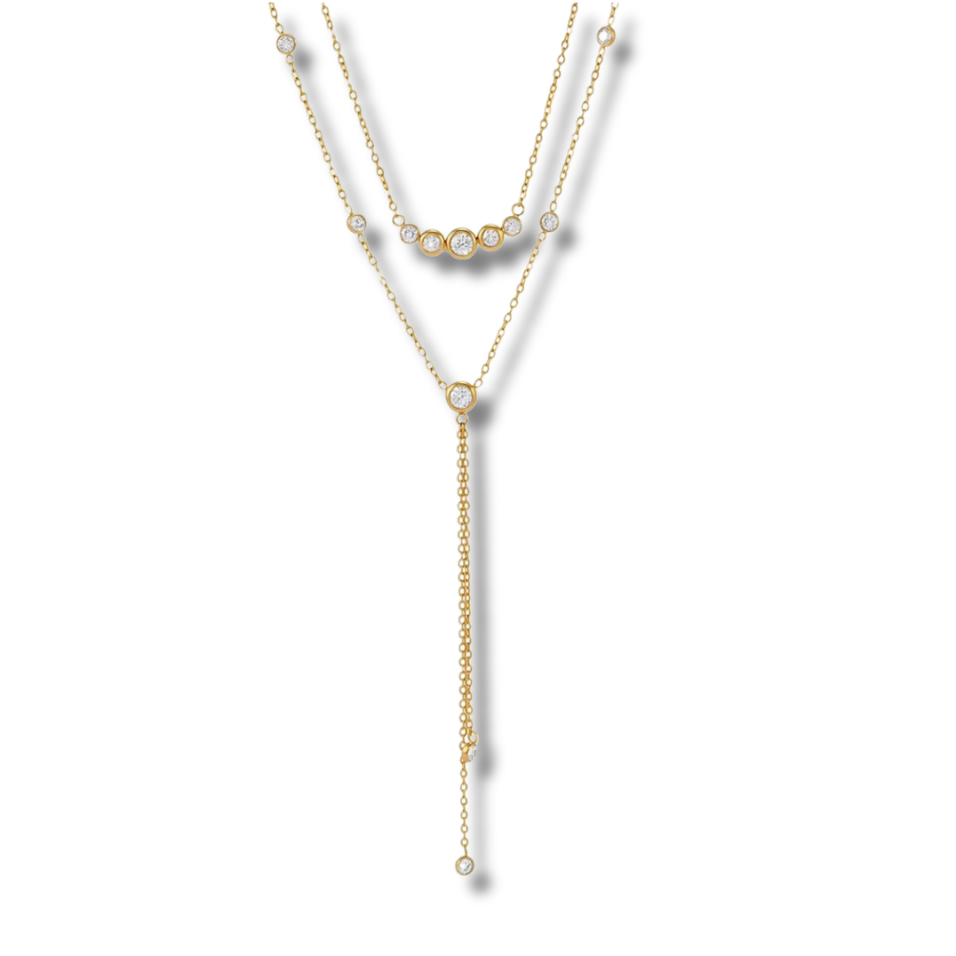 Dainty cascade necklace