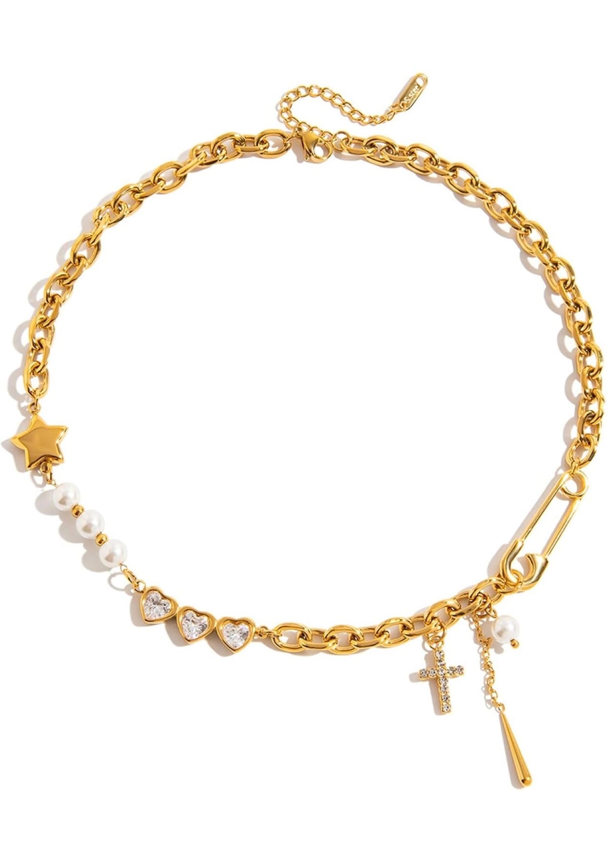 cross charm necklace