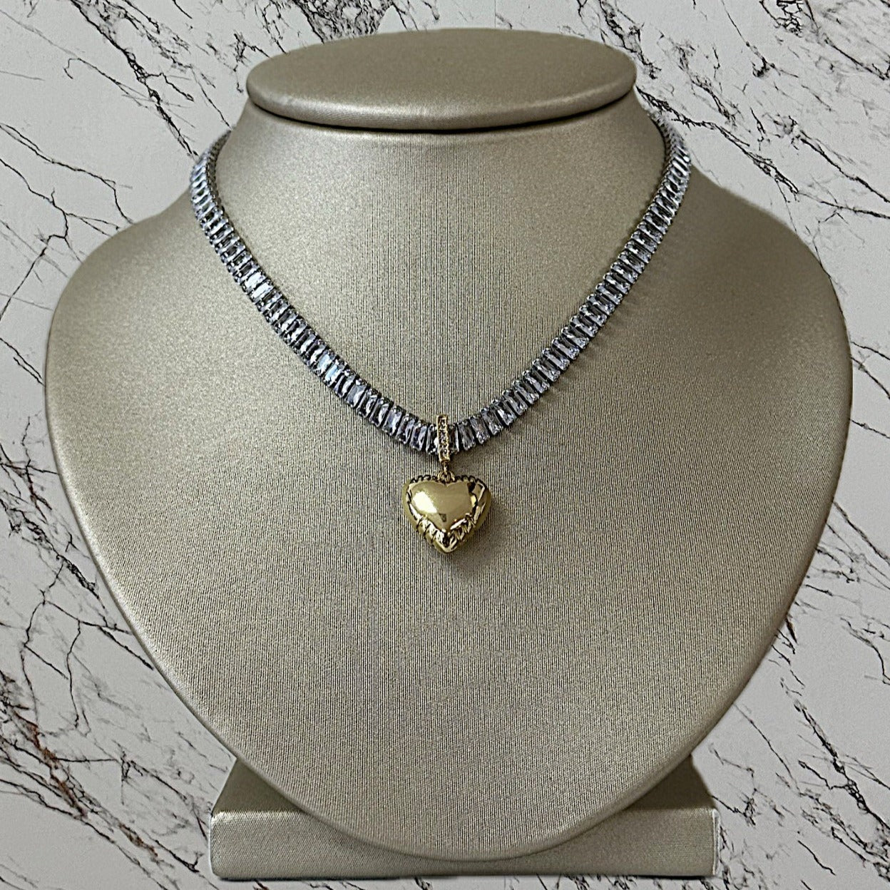 Bubble Heart Necklace
