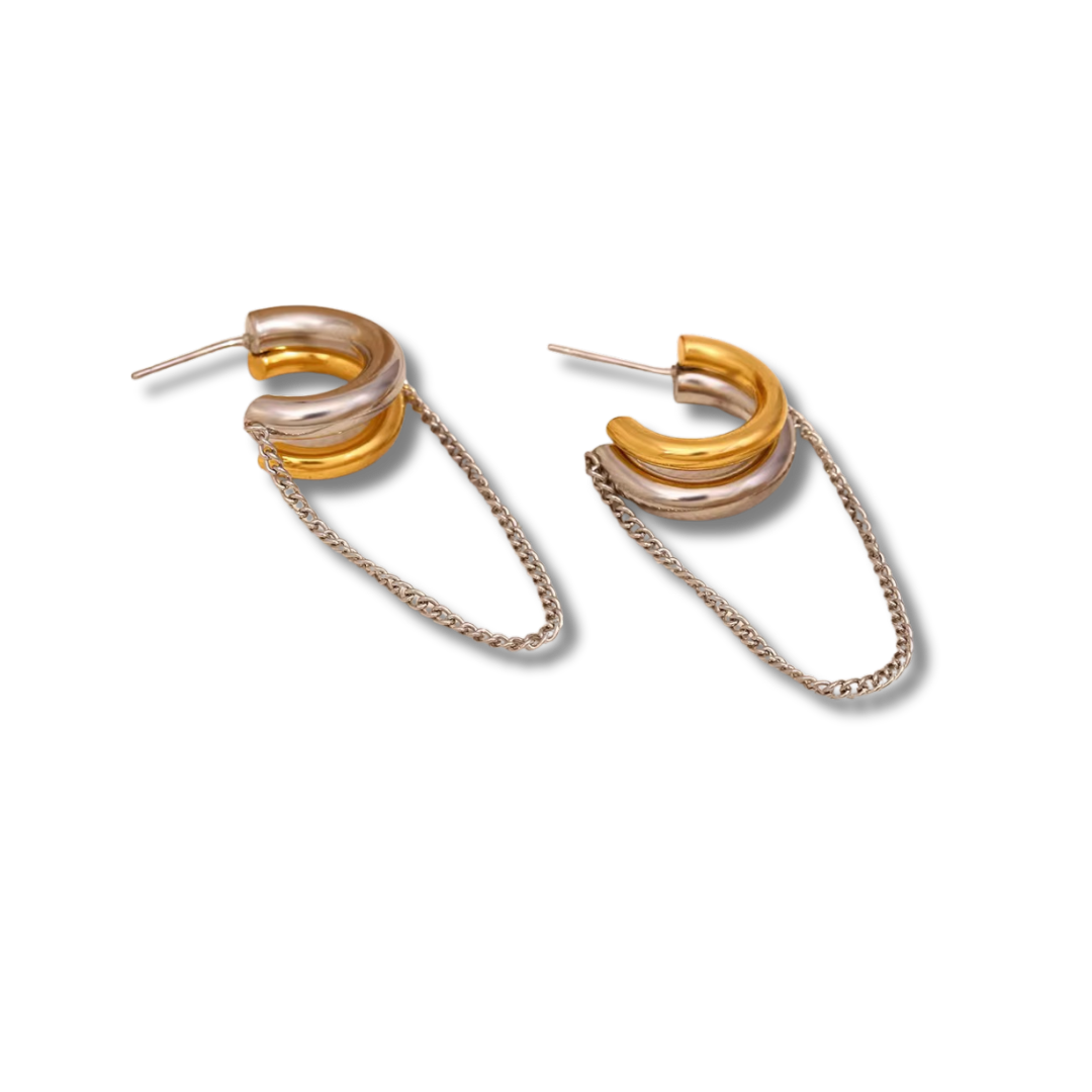 Serena Bi-color earrings