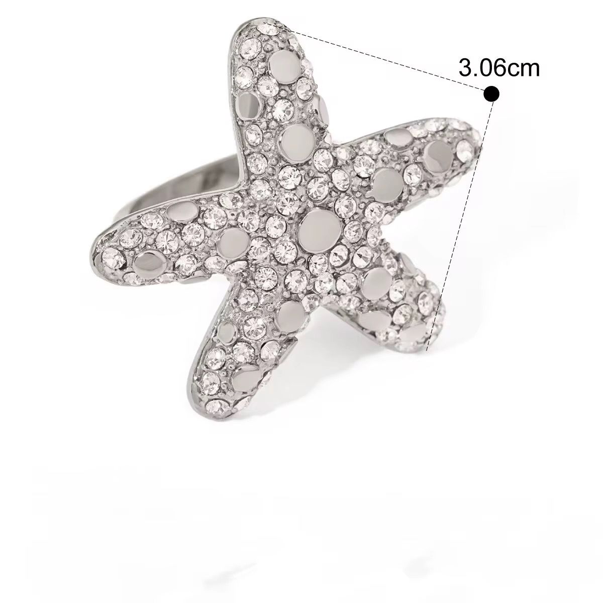 Litzy star zirconia ring