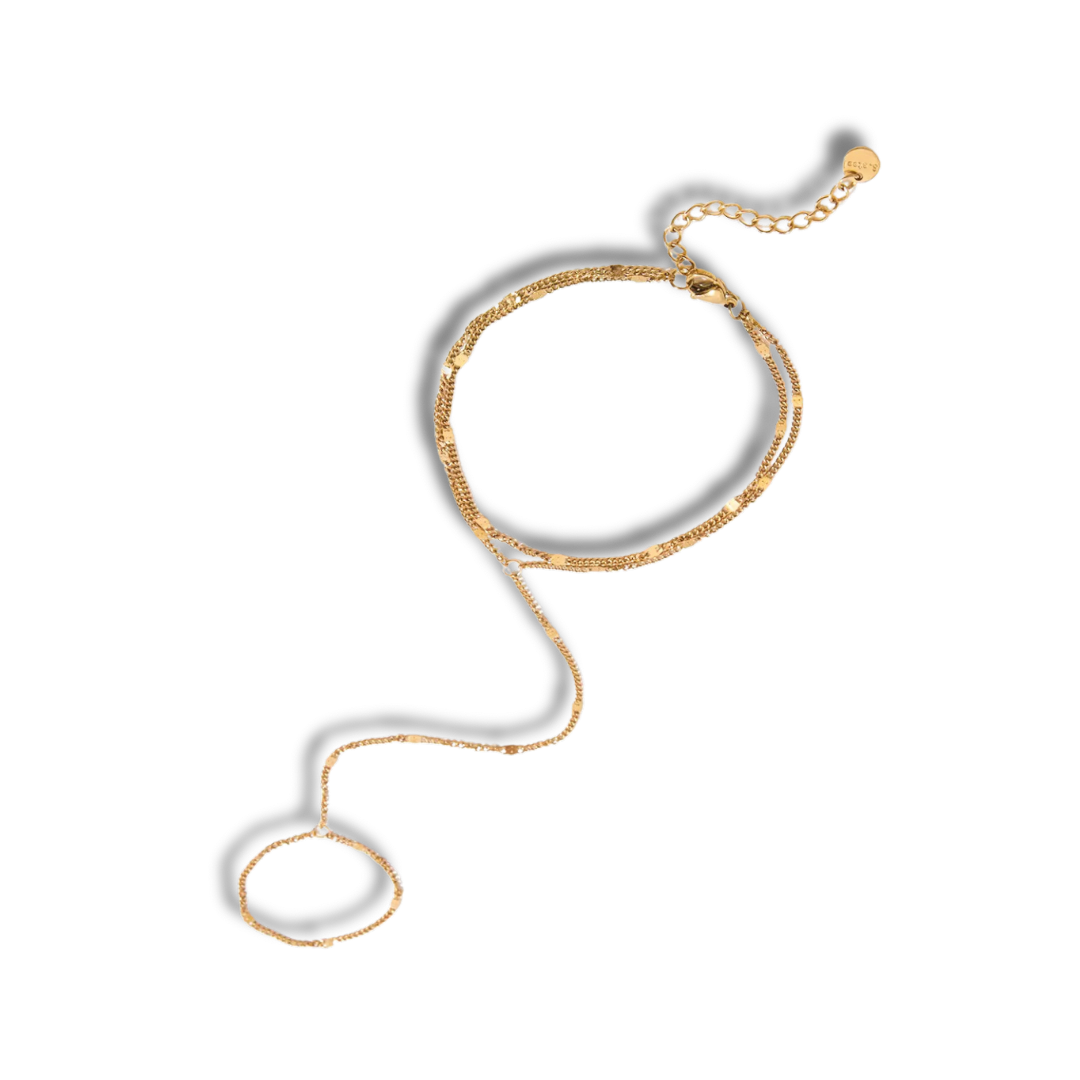 Golden grace hand chain