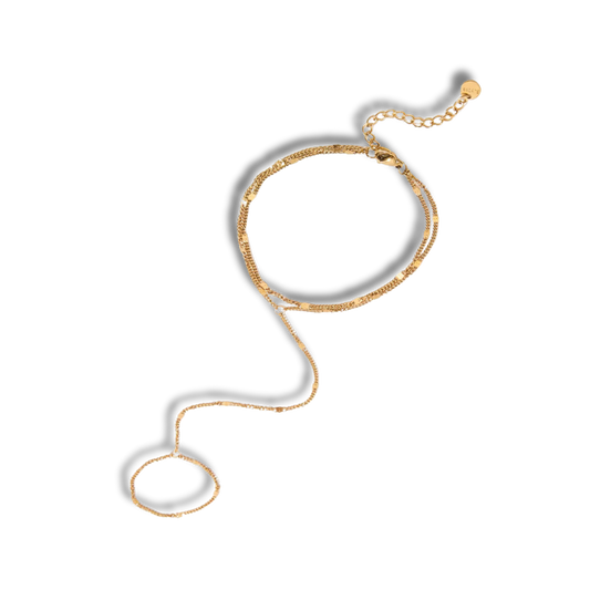 Golden grace hand chain