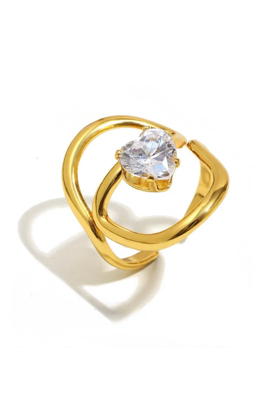 Heart bling ring