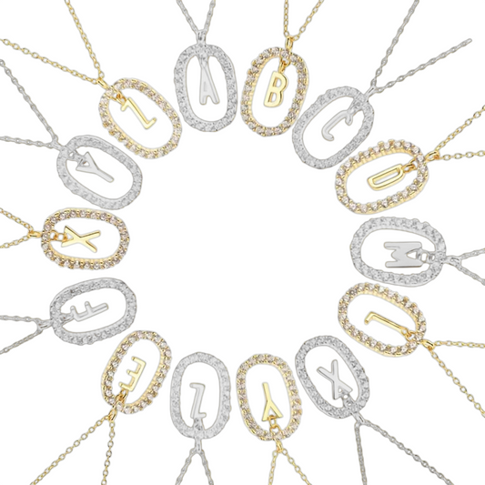 Sienna initial pendant necklace