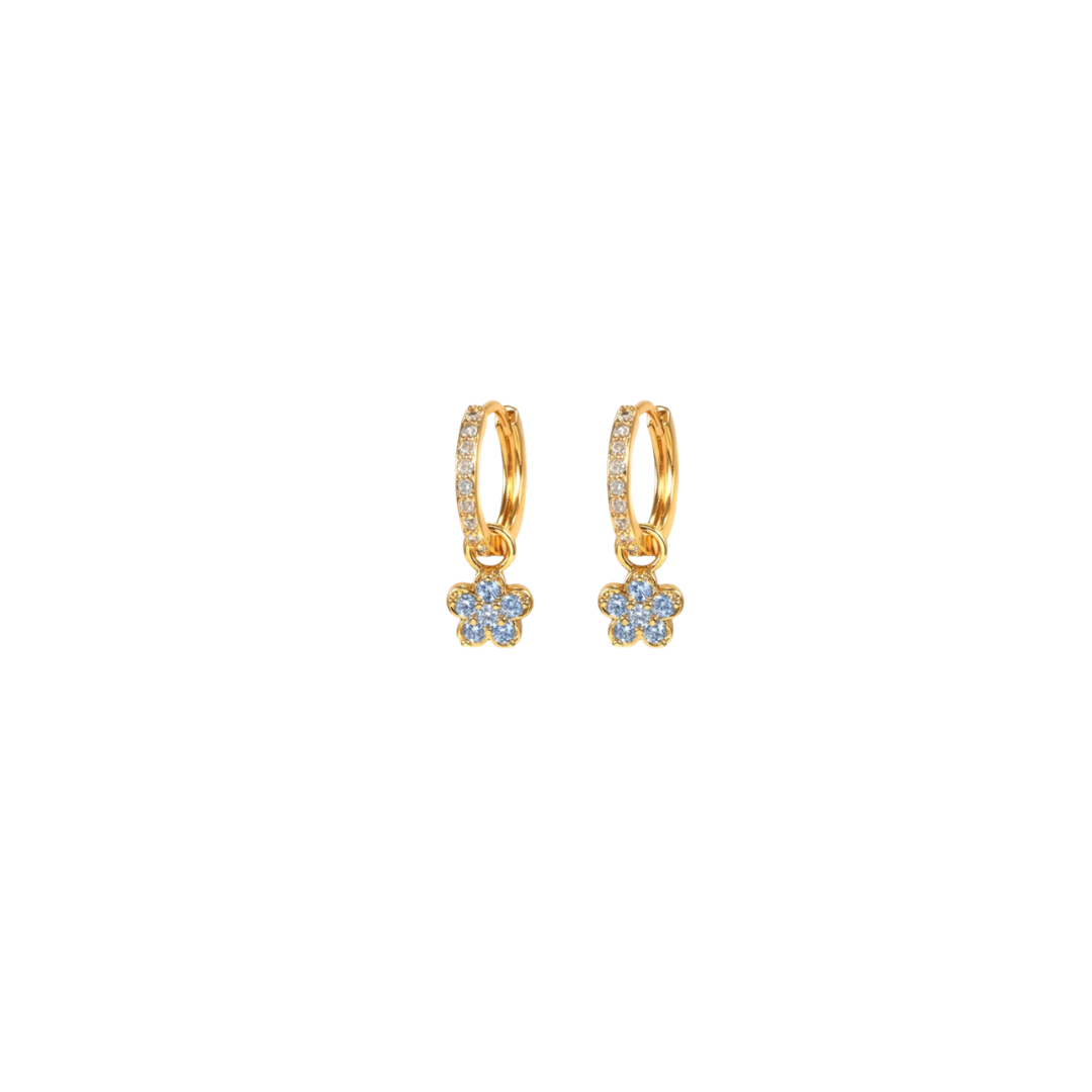 Drop flower earrings