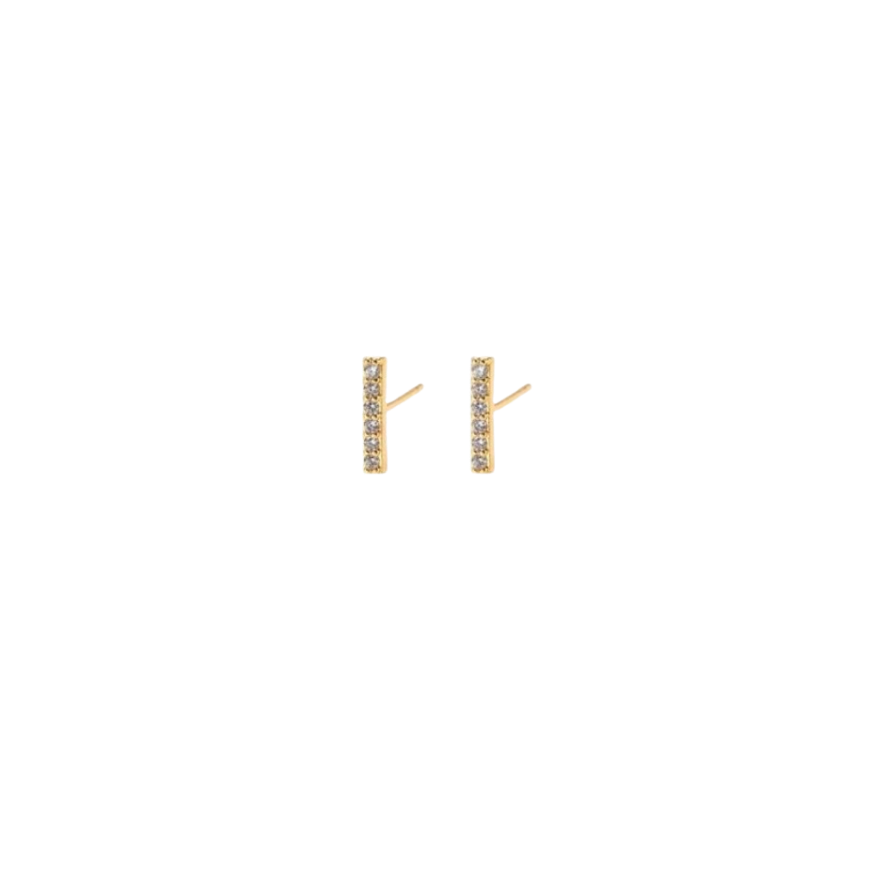 Vertical bar earrings