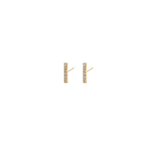 Vertical bar earrings