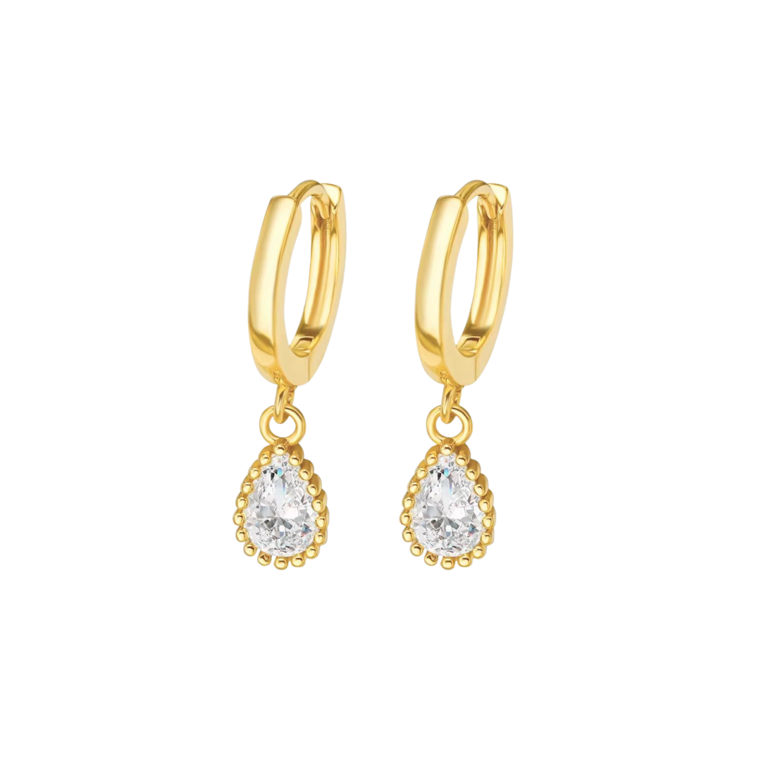 Diamond drop earrings
