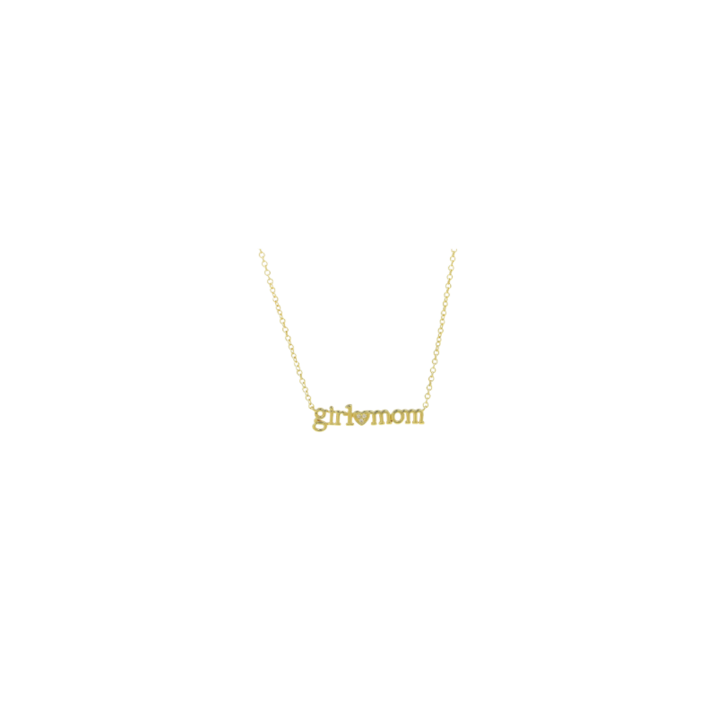 Girl mom necklace