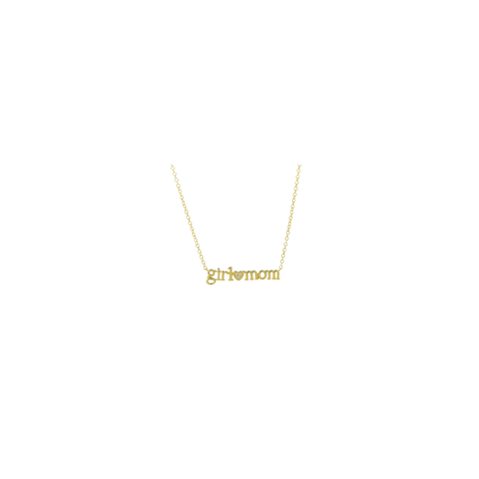 Girl mom necklace