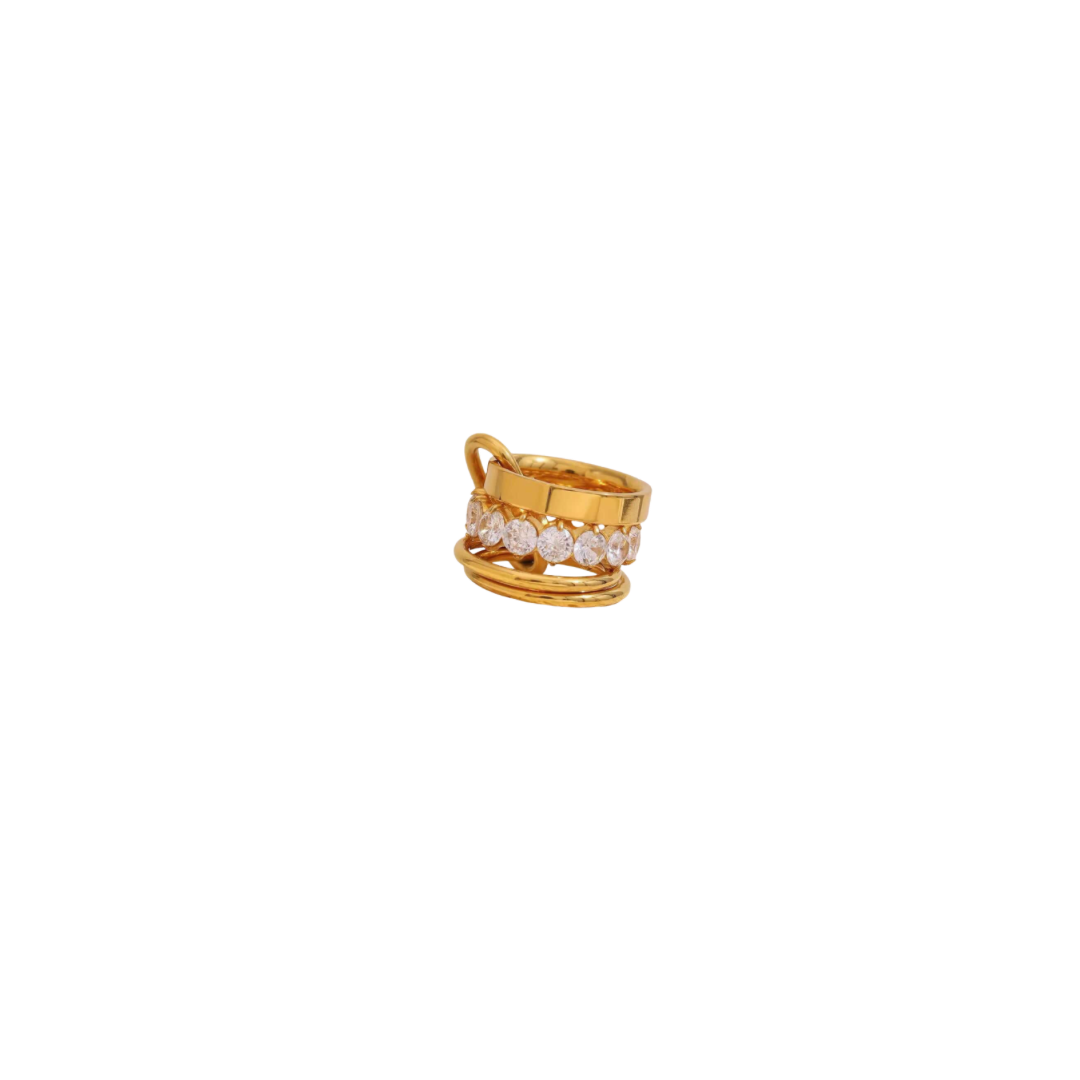 Golden stack ring