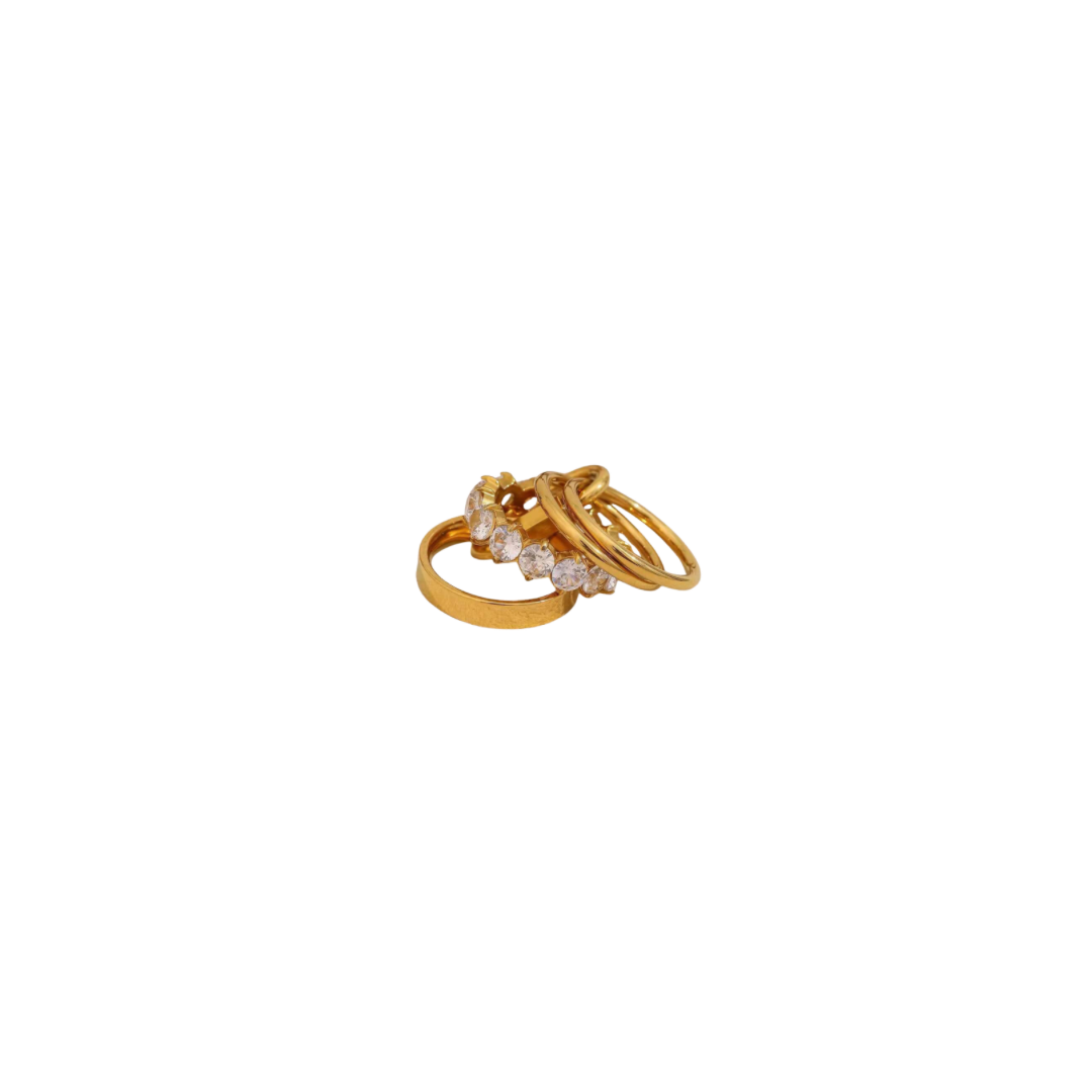 Golden stack ring