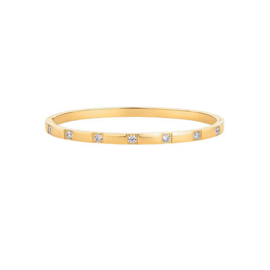 Golden zirconia bracelet