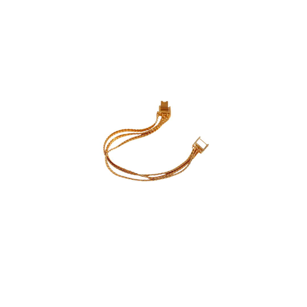 Triple braided bracelet