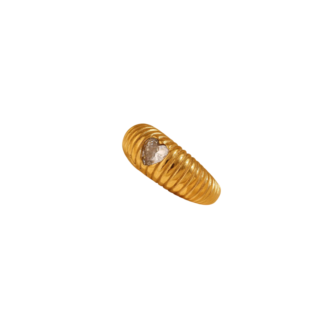 Heart of gold ring