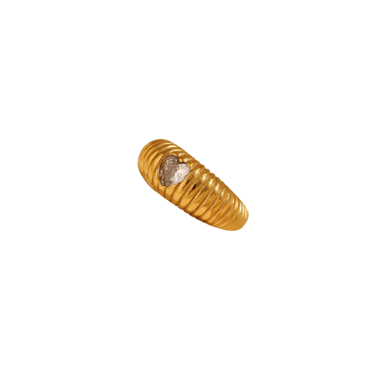 Heart of gold ring