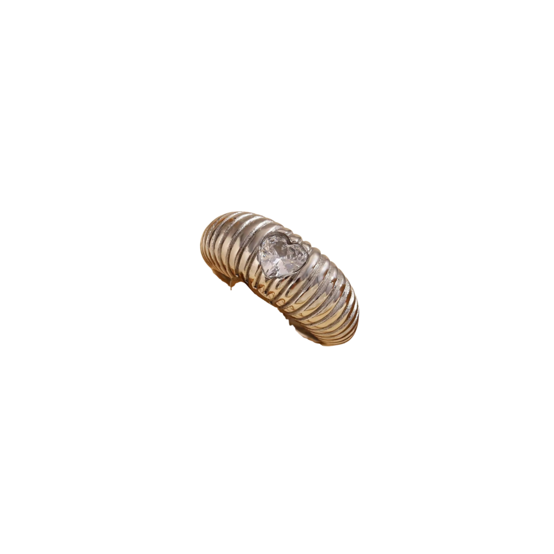Heart of gold ring