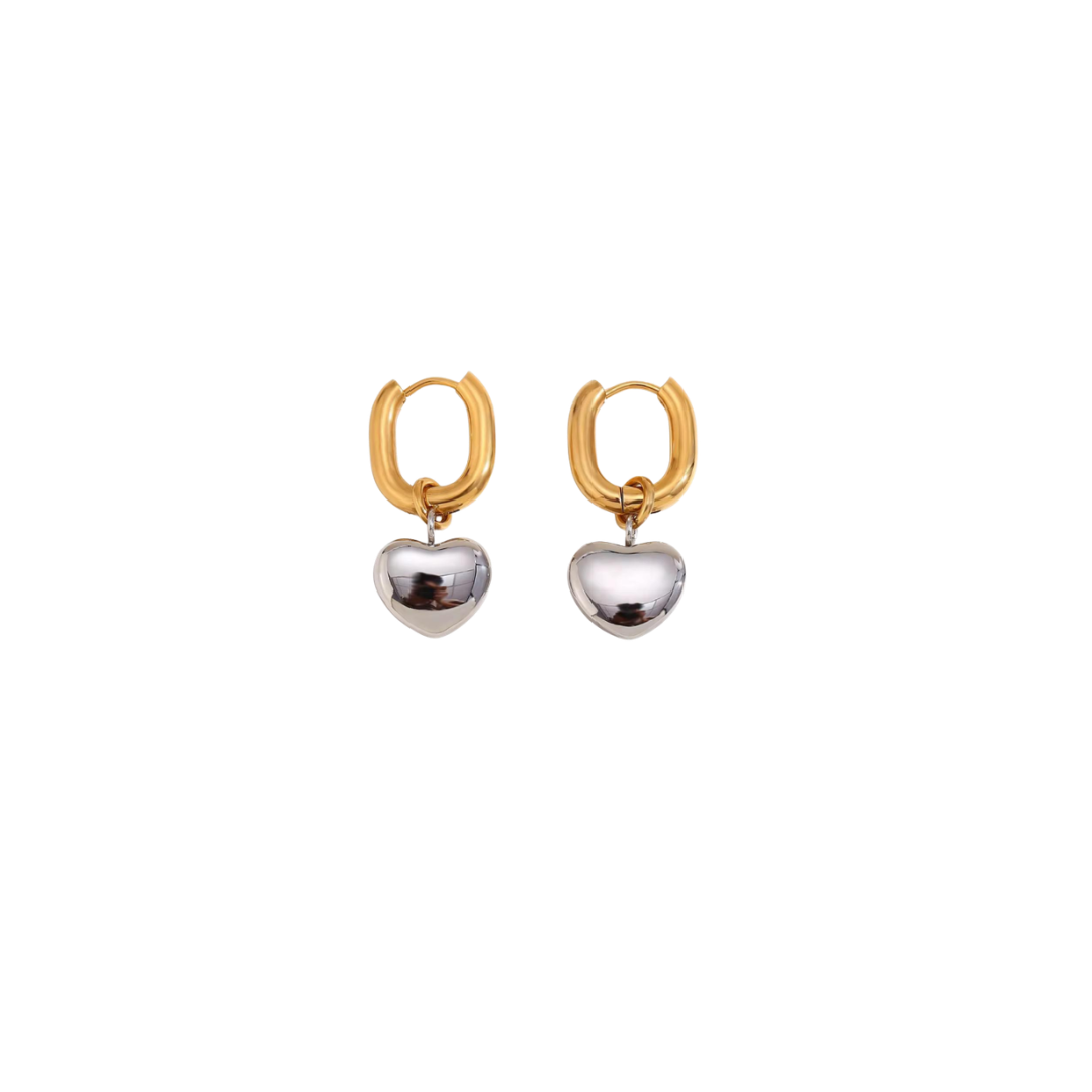 Beloved heart earrings