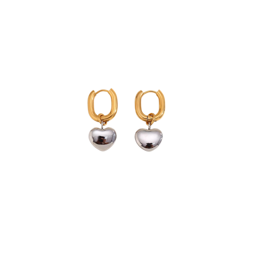 Beloved heart earrings